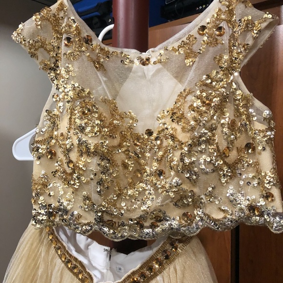 Sherri Hill two-piece dress prom wedding formal - Picture 3 of 6